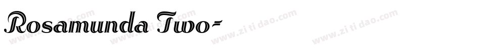 Rosamunda Two字体转换